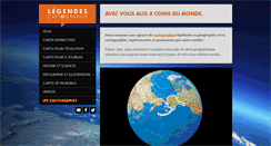 Desktop Screenshot of legendes-cartographie.com