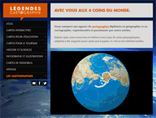 Tablet Screenshot of legendes-cartographie.com